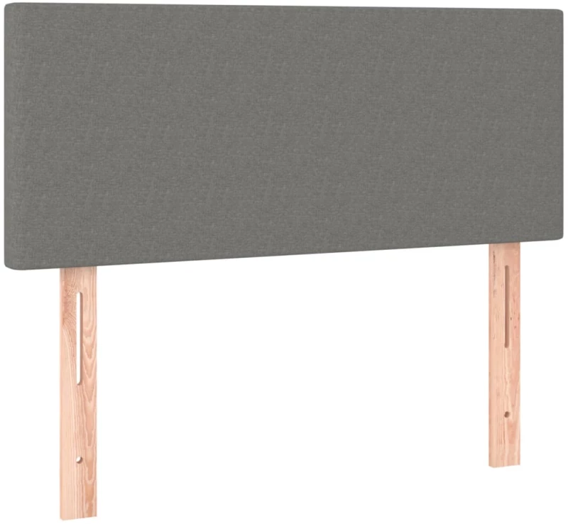 ΚΡΕΒΑΤΙ BOXSPRING ΜΕ ΣΤΡΩΜΑ ΣΚΟΥΡΟ ΓΚΡΙ 90X200 ΕΚ. ΥΦΑΣΜΑΤΙΝΟ 3126614
