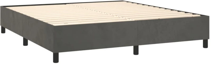ΚΡΕΒΑΤΙ BOXSPRING ΜΕ ΣΤΡΩΜΑ ΣΚΟΥΡΟ ΓΚΡΙ 180X200 ΕΚ. ΒΕΛΟΥΔΙΝΟ 3129166