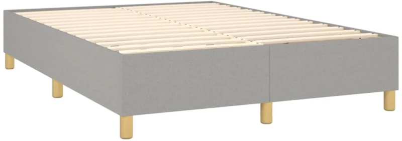 ΚΡΕΒΑΤΙ BOXSPRING ΜΕ ΣΤΡΩΜΑ ΑΝΟΙΧΤΟ ΓΚΡΙ 140X190 ΕΚ. ΥΦΑΣΜΑΤΙΝΟ 3131985
