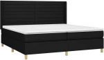 ΚΡΕΒΑΤΙ BOXSPRING ΜΕ ΣΤΡΩΜΑ & LED ΜΑΥΡΟ 200X200 ΕΚ. ΥΦΑΣΜΑΤΙΝΟ 3138983