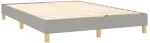 ΚΡΕΒΑΤΙ BOXSPRING ΜΕ ΣΤΡΩΜΑ ΑΝΟΙΧΤΟ ΓΚΡΙ 140X190 ΕΚ. ΥΦΑΣΜΑΤΙΝΟ 3140609