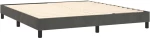 ΚΡΕΒΑΤΙ BOXSPRING ΜΕ ΣΤΡΩΜΑ ΣΚΟΥΡΟ ΓΚΡΙ 180X200 ΕΚ. ΒΕΛΟΥΔΙΝΟ 3141258