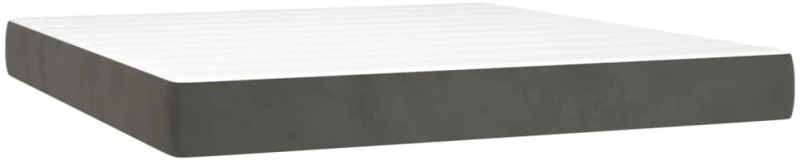 ΚΡΕΒΑΤΙ BOXSPRING ΜΕ ΣΤΡΩΜΑ ΣΚΟΥΡΟ ΓΚΡΙ 180X200 ΕΚ. ΒΕΛΟΥΔΙΝΟ 3141258