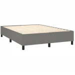 ΚΡΕΒΑΤΙ BOXSPRING ΜΕ ΣΤΡΩΜΑ ΣΚΟΥΡΟ ΓΚΡΙ 140X190 ΕΚ. ΥΦΑΣΜΑΤΙΝΟ 3141610
