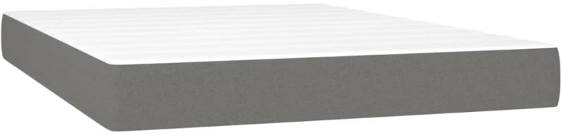 ΚΡΕΒΑΤΙ BOXSPRING ΜΕ ΣΤΡΩΜΑ ΣΚΟΥΡΟ ΓΚΡΙ 140X190 ΕΚ. ΥΦΑΣΜΑΤΙΝΟ 3141610