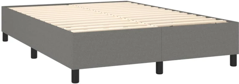 ΚΡΕΒΑΤΙ BOXSPRING ΜΕ ΣΤΡΩΜΑ & LED ΣΚ.ΓΚΡΙ 140X190ΕΚ. ΥΦΑΣΜΑΤΙΝΟ 3134870