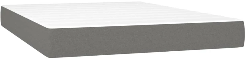 ΚΡΕΒΑΤΙ BOXSPRING ΜΕ ΣΤΡΩΜΑ & LED ΣΚ.ΓΚΡΙ 140X190ΕΚ. ΥΦΑΣΜΑΤΙΝΟ 3134870