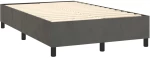 ΚΡΕΒΑΤΙ BOXSPRING ΜΕ ΣΤΡΩΜΑ & LED ΣΚ. ΓΚΡΙ 120X200ΕΚ. ΒΕΛΟΥΔΙΝΟ 3136174