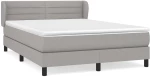 ΚΡΕΒΑΤΙ BOXSPRING ΜΕ ΣΤΡΩΜΑ ΑΝΟΙΧΤΟ ΓΚΡΙ 140X200 ΕΚ. ΥΦΑΣΜΑΤΙΝΟ 3126325