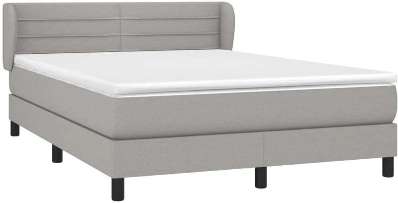 ΚΡΕΒΑΤΙ BOXSPRING ΜΕ ΣΤΡΩΜΑ ΑΝΟΙΧΤΟ ΓΚΡΙ 140X200 ΕΚ. ΥΦΑΣΜΑΤΙΝΟ 3126325