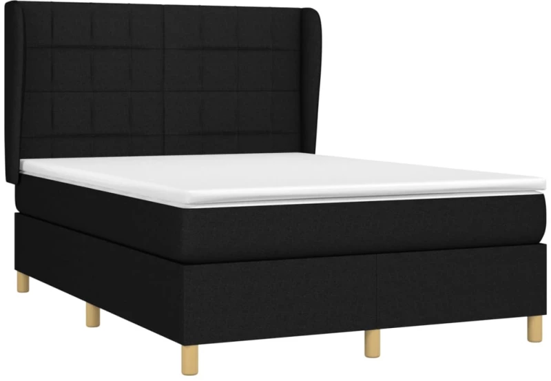 ΚΡΕΒΑΤΙ BOXSPRING ΜΕ ΣΤΡΩΜΑ ΜΑΥΡΟ 140X200 ΕΚ. ΥΦΑΣΜΑΤΙΝΟ 3128527