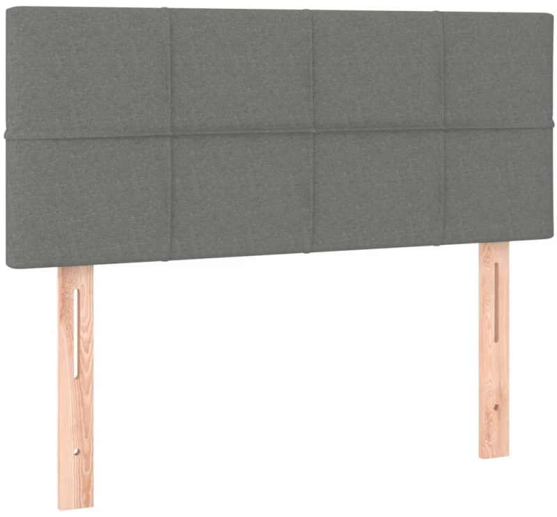 ΚΡΕΒΑΤΙ BOXSPRING ΜΕ ΣΤΡΩΜΑ ΣΚΟΥΡΟ ΓΚΡΙ 80X200 ΕΚ. ΥΦΑΣΜΑΤΙΝΟ 3129666