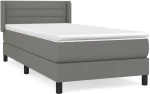 ΚΡΕΒΑΤΙ BOXSPRING ΜΕ ΣΤΡΩΜΑ ΣΚΟΥΡΟ ΓΚΡΙ 90X200 ΕΚ. ΥΦΑΣΜΑΤΙΝΟ 3129762