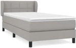 ΚΡΕΒΑΤΙ BOXSPRING ΜΕ ΣΤΡΩΜΑ ΑΝΟΙΧΤΟ ΓΚΡΙ 80X200 ΕΚ. ΥΦΑΣΜΑΤΙΝΟ 3126197