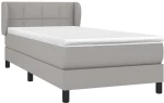 ΚΡΕΒΑΤΙ BOXSPRING ΜΕ ΣΤΡΩΜΑ ΑΝΟΙΧΤΟ ΓΚΡΙ 80X200 ΕΚ. ΥΦΑΣΜΑΤΙΝΟ 3126197