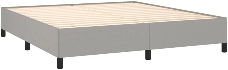 ΚΡΕΒΑΤΙ BOXSPRING ΜΕ ΣΤΡΩΜΑ ΑΝΟΙΧΤΟ ΓΚΡΙ 180X200 ΕΚ. ΥΦΑΣΜΑΤΙΝΟ 3128061