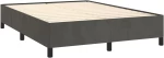 ΚΡΕΒΑΤΙ BOXSPRING ΜΕ ΣΤΡΩΜΑ ΣΚΟΥΡΟ ΓΚΡΙ 140X200 ΕΚ. ΒΕΛΟΥΔΙΝΟ 3132742