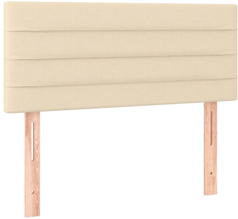 ΚΡΕΒΑΤΙ BOXSPRING ΜΕ ΣΤΡΩΜΑ & LED ΚΡΕΜ 120X200 ΕΚ. ΥΦΑΣΜΑΤΙΝΟ 3133226