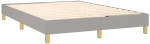 ΚΡΕΒΑΤΙ BOXSPRING ΜΕ ΣΤΡΩΜΑ & LED ΑΝ.ΓΚΡΙ 140X190ΕΚ. ΥΦΑΣΜΑΤΙΝΟ 3133789