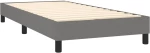 ΚΡΕΒΑΤΙ BOXSPRING ΜΕ ΣΤΡΩΜΑ ΣΚΟΥΡΟ ΓΚΡΙ 90X200 ΕΚ. ΥΦΑΣΜΑΤΙΝΟ 3140106