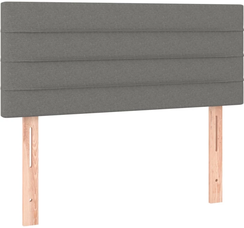 ΚΡΕΒΑΤΙ BOXSPRING ΜΕ ΣΤΡΩΜΑ ΣΚΟΥΡΟ ΓΚΡΙ 90X200 ΕΚ. ΥΦΑΣΜΑΤΙΝΟ 3140106