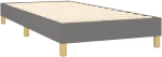 ΚΡΕΒΑΤΙ BOXSPRING ΜΕ ΣΤΡΩΜΑ ΣΚΟΥΡΟ ΓΚΡΙ 90X190 ΕΚ. ΥΦΑΣΜΑΤΙΝΟ 3140578