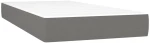 ΚΡΕΒΑΤΙ BOXSPRING ΜΕ ΣΤΡΩΜΑ ΣΚΟΥΡΟ ΓΚΡΙ 90X190 ΕΚ. ΥΦΑΣΜΑΤΙΝΟ 3140578