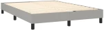 ΚΡΕΒΑΤΙ BOXSPRING ΜΕ ΣΤΡΩΜΑ & LED ΑΝ.ΓΚΡΙ 140X190ΕΚ. ΥΦΑΣΜΑΤΙΝΟ 3133229
