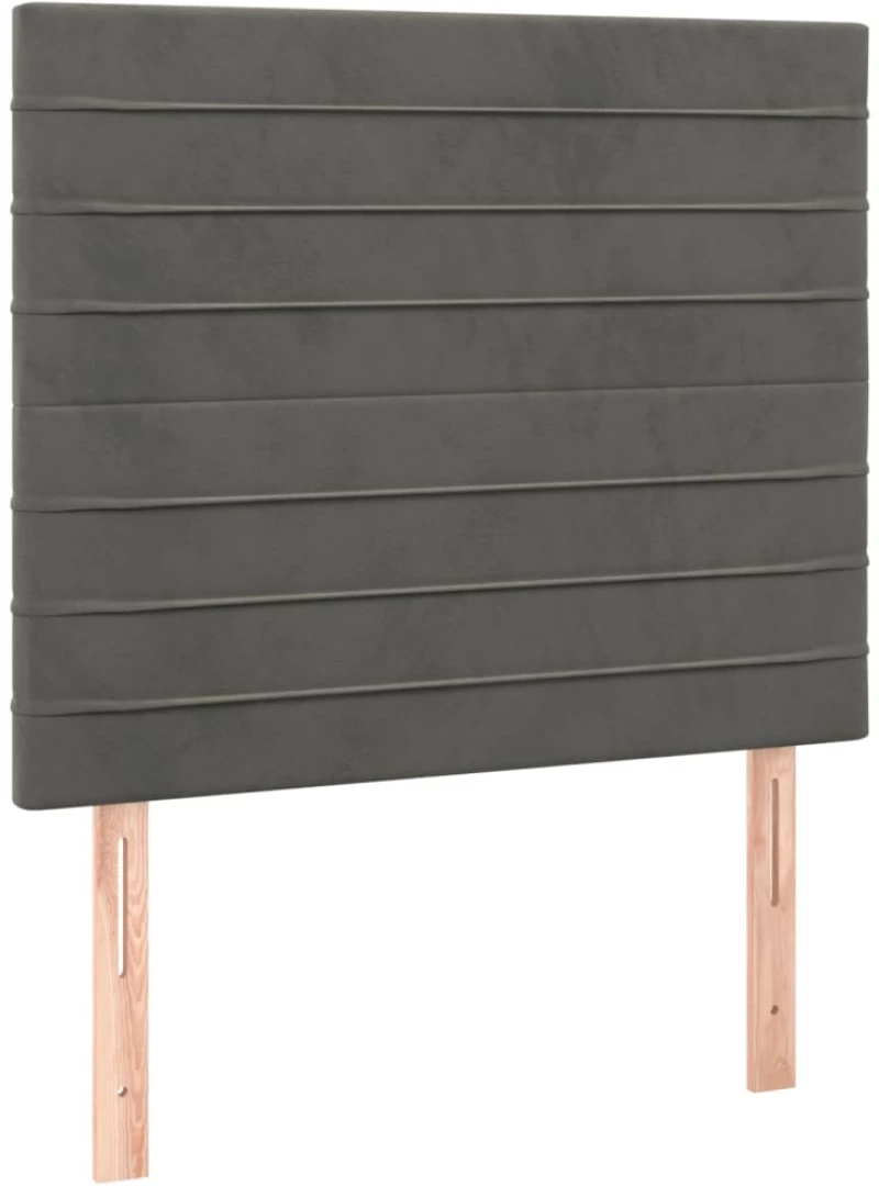 ΚΡΕΒΑΤΙ BOXSPRING ΜΕ ΣΤΡΩΜΑ ΣΚΟΥΡΟ ΓΚΡΙ 90X200 ΕΚ. ΒΕΛΟΥΔΙΝΟ 3129250