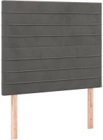 ΚΡΕΒΑΤΙ BOXSPRING ΜΕ ΣΤΡΩΜΑ ΣΚΟΥΡΟ ΓΚΡΙ 90X200 ΕΚ. ΒΕΛΟΥΔΙΝΟ 3137882