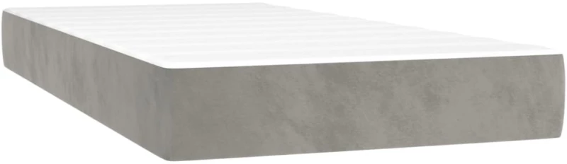 ΚΡΕΒΑΤΙ BOXSPRING ΜΕ ΣΤΡΩΜΑ ΑΝΟΙΧΤΟ ΓΚΡΙ 100X200 ΕΚ. ΒΕΛΟΥΔΙΝΟ 3132723