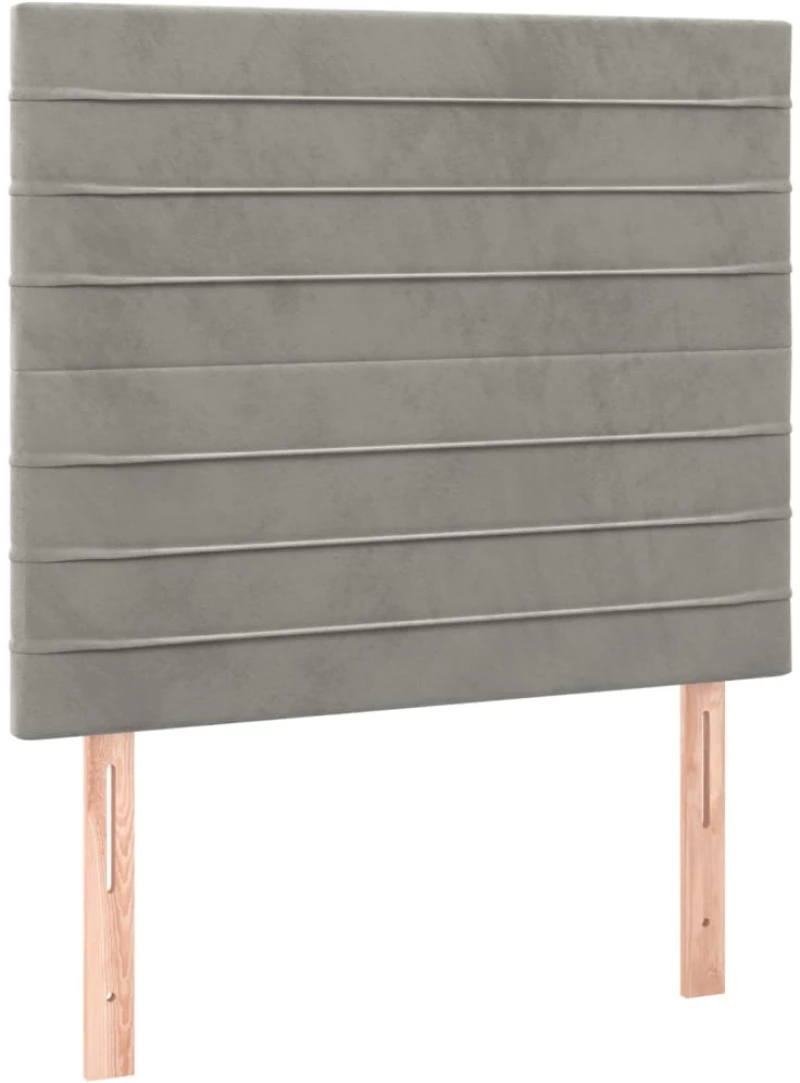 ΚΡΕΒΑΤΙ BOXSPRING ΜΕ ΣΤΡΩΜΑ ΑΝΟΙΧΤΟ ΓΚΡΙ 100X200 ΕΚ. ΒΕΛΟΥΔΙΝΟ 3132723