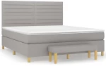 ΚΡΕΒΑΤΙ BOXSPRING ΜΕ ΣΤΡΩΜΑ ΑΝΟΙΧΤΟ ΓΚΡΙ 180X200 ΕΚ. ΥΦΑΣΜΑΤΙΝΟ 3137253