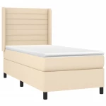 ΚΡΕΒΑΤΙ BOXSPRING ΜΕ ΣΤΡΩΜΑ & LED ΚΡΕΜ 100X200 ΕΚ. ΥΦΑΣΜΑΤΙΝΟ 3138378