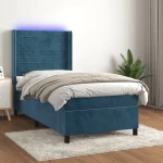 ΚΡΕΒΑΤΙ BOXSPRING ΜΕ ΣΤΡΩΜΑ & LED ΣΚ. ΜΠΛΕ 100X200ΕΚ. ΒΕΛΟΥΔΙΝΟ 3139611
