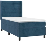 ΚΡΕΒΑΤΙ BOXSPRING ΜΕ ΣΤΡΩΜΑ & LED ΣΚ. ΜΠΛΕ 100X200ΕΚ. ΒΕΛΟΥΔΙΝΟ 3139611