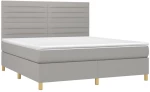 ΚΡΕΒΑΤΙ BOXSPRING ΜΕ ΣΤΡΩΜΑ ΑΝΟΙΧΤΟ ΓΚΡΙ 180X200 ΕΚ. ΥΦΑΣΜΑΤΙΝΟ 3142433