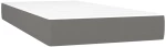 ΚΡΕΒΑΤΙ BOXSPRING ΜΕ ΣΤΡΩΜΑ ΣΚΟΥΡΟ ΓΚΡΙ 100X200 ΕΚ. ΥΦΑΣΜΑΤΙΝΟ 3128662