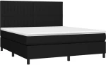 ΚΡΕΒΑΤΙ BOXSPRING ΜΕ ΣΤΡΩΜΑ & LED ΜΑΥΡΟ 160X200 ΕΚ. ΥΦΑΣΜΑΤΙΝΟ 3135047