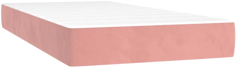 ΚΡΕΒΑΤΙ BOXSPRING ΜΕ ΣΤΡΩΜΑ & LED ΡΟΖ 90X200 ΕΚ. ΒΕΛΟΥΔΙΝΟ 3136226