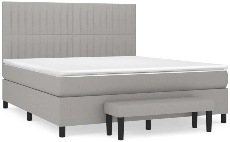 ΚΡΕΒΑΤΙ BOXSPRING ΜΕ ΣΤΡΩΜΑ ΑΝ. ΠΡΑΣΙΝΟ 160X200ΕΚ ΥΦΑΣΜΑΤΙΝΟ 3136765