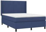 ΚΡΕΒΑΤΙ BOXSPRING ΜΕ ΣΤΡΩΜΑ & LED ΜΠΛΕ 140X200 ΕΚ. ΥΦΑΣΜΑΤΙΝΟ 3138483