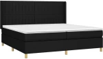 ΚΡΕΒΑΤΙ BOXSPRING ΜΕ ΣΤΡΩΜΑ & LED ΜΑΥΡΟ 200X200 ΕΚ. ΥΦΑΣΜΑΤΙΝΟ 3139063