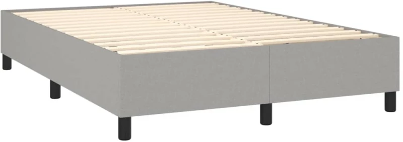 ΚΡΕΒΑΤΙ BOXSPRING ΜΕ ΣΤΡΩΜΑ ΑΝΟΙΧΤΟ ΓΚΡΙ 140X190 ΕΚ. ΥΦΑΣΜΑΤΙΝΟ 3141929