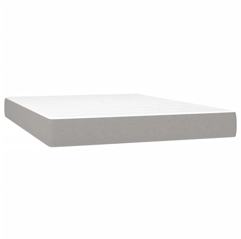 ΚΡΕΒΑΤΙ BOXSPRING ΜΕ ΣΤΡΩΜΑ ΑΝΟΙΧΤΟ ΓΚΡΙ 140X190 ΕΚ. ΥΦΑΣΜΑΤΙΝΟ 3141929