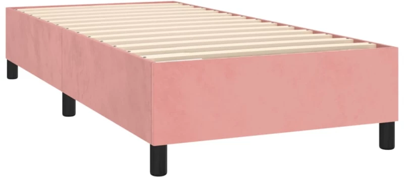 ΚΡΕΒΑΤΙ BOXSPRING ΜΕ ΣΤΡΩΜΑ & LED ΡΟΖ 90X200 ΕΚ. ΒΕΛΟΥΔΙΝΟ 3139666