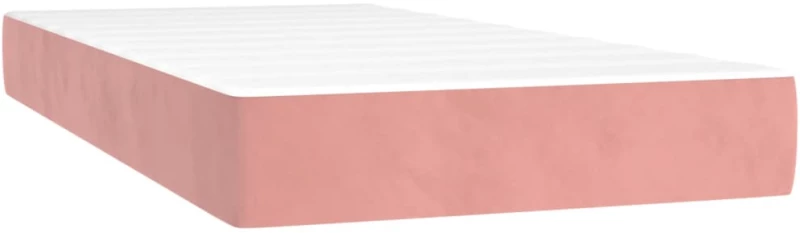 ΚΡΕΒΑΤΙ BOXSPRING ΜΕ ΣΤΡΩΜΑ & LED ΡΟΖ 90X200 ΕΚ. ΒΕΛΟΥΔΙΝΟ 3139666