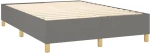 ΚΡΕΒΑΤΙ BOXSPRING ΜΕ ΣΤΡΩΜΑ ΣΚΟΥΡΟ ΓΚΡΙ 140X200 ΕΚ ΥΦΑΣΜΑΤΙΝΟ 3128686