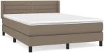 ΚΡΕΒΑΤΙ BOXSPRING ΜΕ ΣΤΡΩΜΑ TAUPE 140X200 ΕΚ. ΥΦΑΣΜΑΤΙΝΟ 3129797