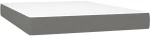 ΚΡΕΒΑΤΙ BOXSPRING ΜΕ ΣΤΡΩΜΑ ΣΚΟΥΡΟ ΓΚΡΙ 140X200 ΕΚ ΥΦΑΣΜΑΤΙΝΟ 3141938